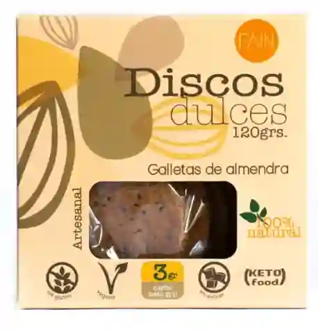 Discos Dulces Keto De Almendra (sin Gluten, Vegano) 20g