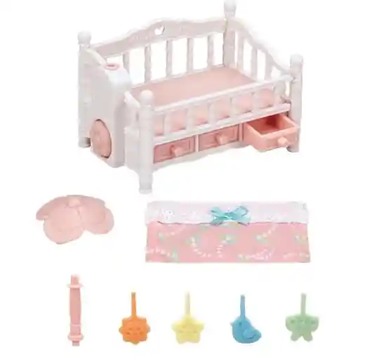 Epoch Sylvanian Families Crib With Mobile