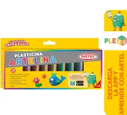 Estuche Plasticina Artelina 12 Colores