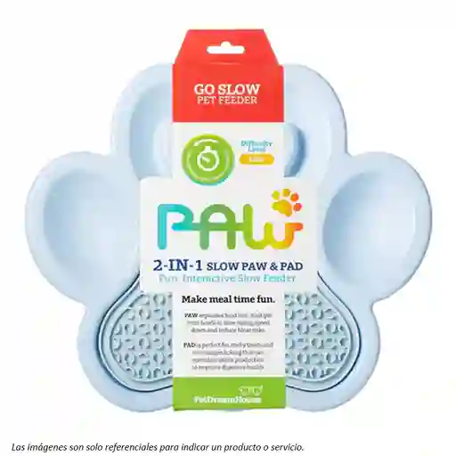 Paw Plato Lento 2 En 1 Baby Celeste - Licking Mat