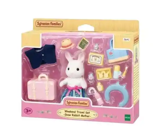 Epoch Sylvanian Families Set Weekend Travel -snow Rabbit Mother- 5641