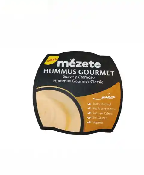 Hummus Gourmet Mezete (vegano, Sin Gluten) 215g