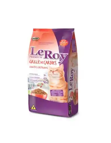 Leroy Alimento De Carne Gatos Castrados 15 Kg