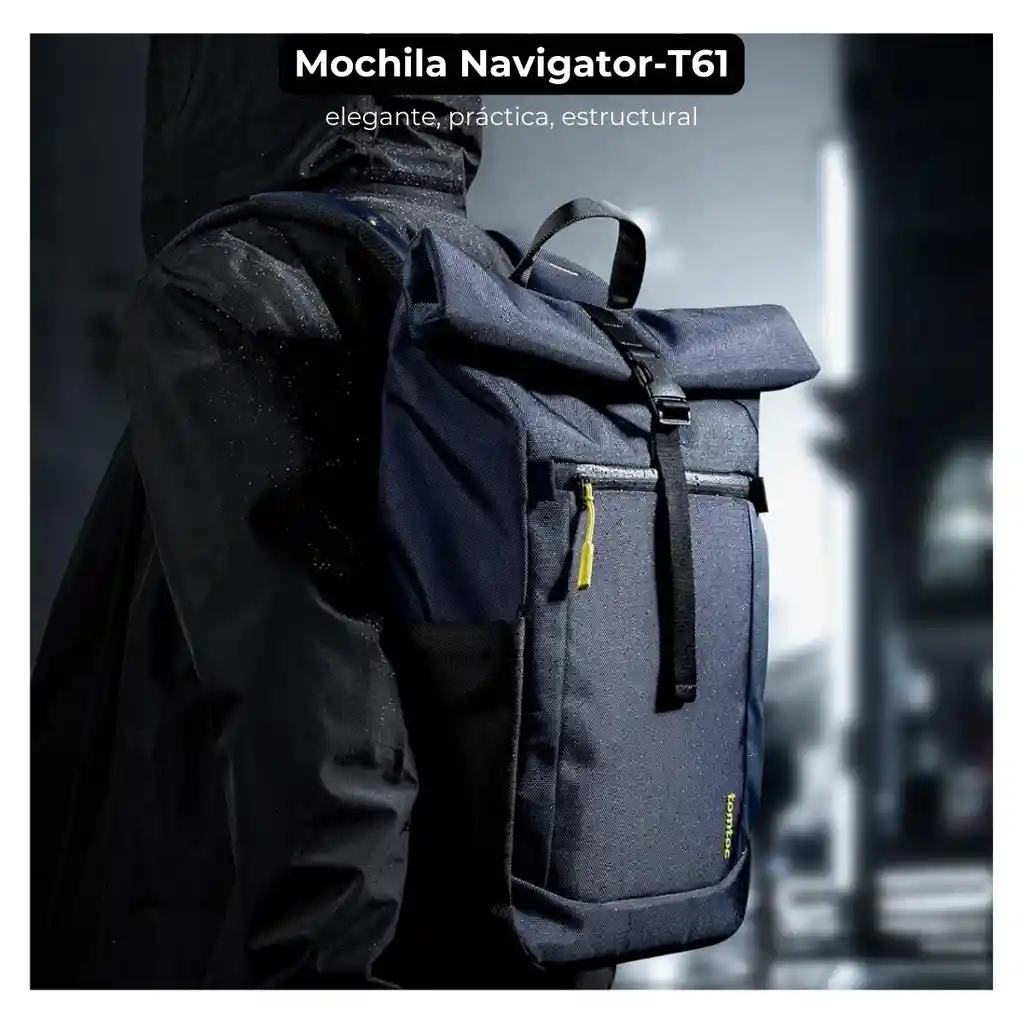 Tomtoc Mochila De Viaje Navigator-t61 Para Macbook 16" - Azul