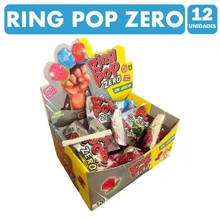 Caramelo Ring Pop Zero (caja Con 12 Unidades)