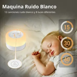 Maquina Ruido Blanco Para Bebes Con Luz De Noche Happy Sleep