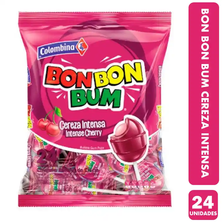 Bon Bon Bum Sabor Cereza Intensa - Coyac´s (bolsa Con 24 Un)