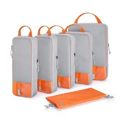 Bagsmart Juego De Bolsas De Compresión (6 Unidades) - Naranja