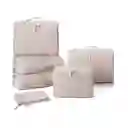 Bagsmart Juego De Cubos De Embalaje 6 Unidades - Marfil