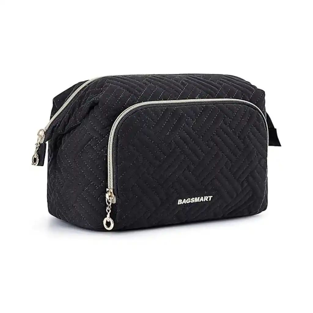 Bagsmart Estuche Cosmetiquero Tejido - Negro