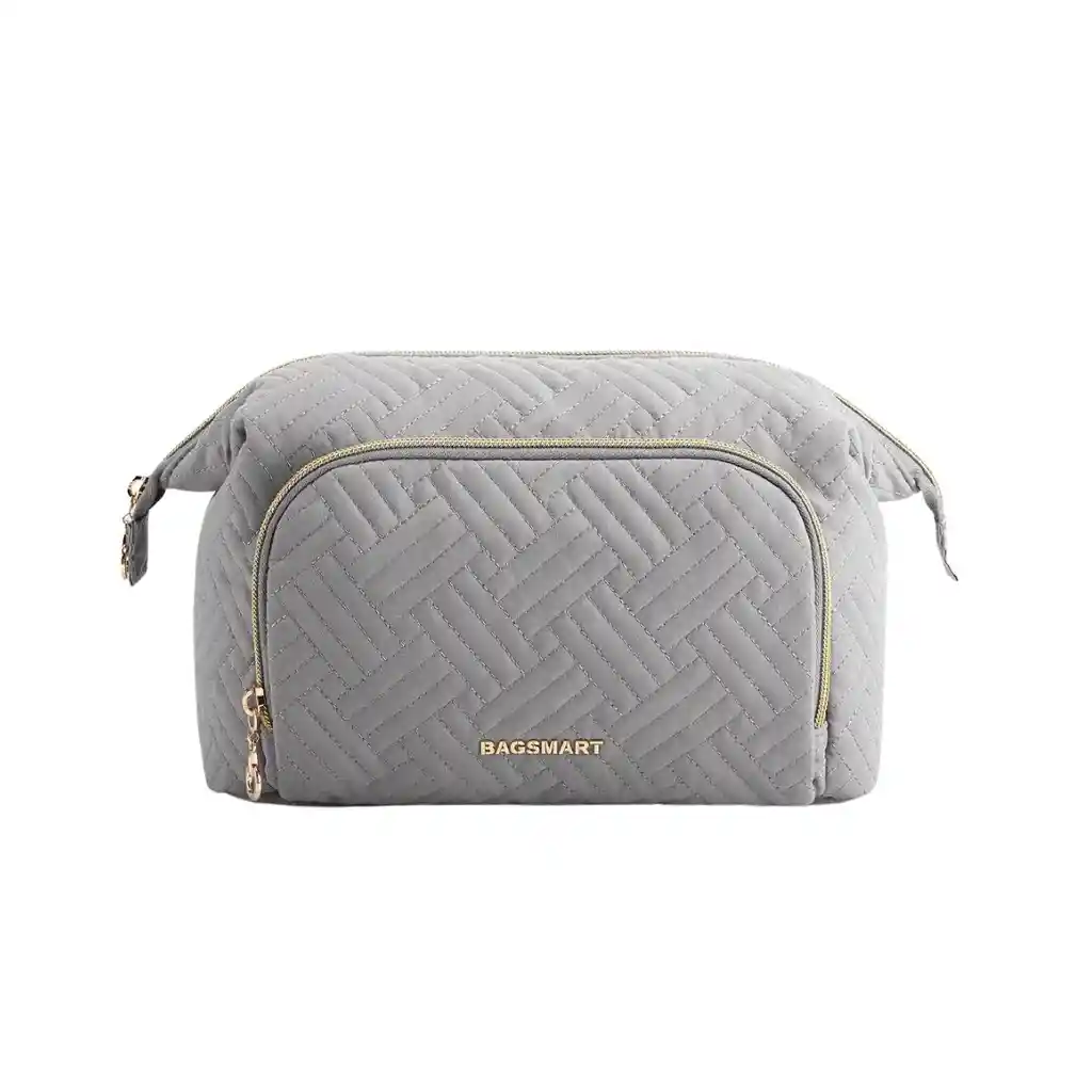 Bagsmart Estuche Cosmetiquero Tejido - Gris