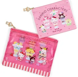 Juego De 2 Bolsas Planas Con Personajes De Sanrio - Sanrio Parfait (japón)