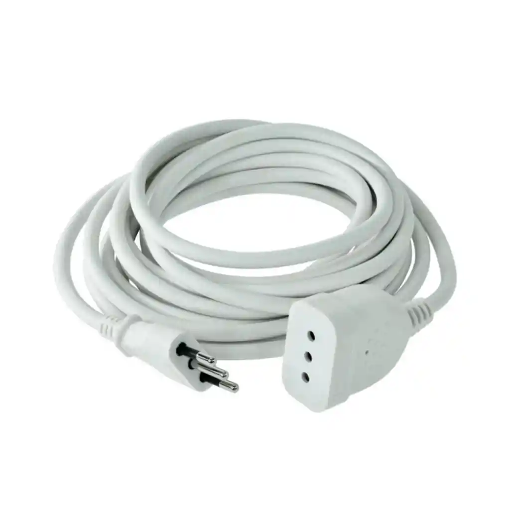 Alargador Simple 10a Blanco 5mts