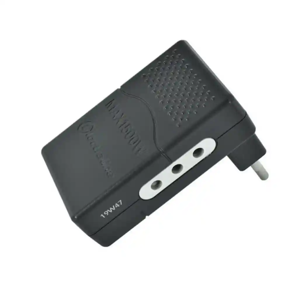 Adaptador Triple Plano 10a Negro