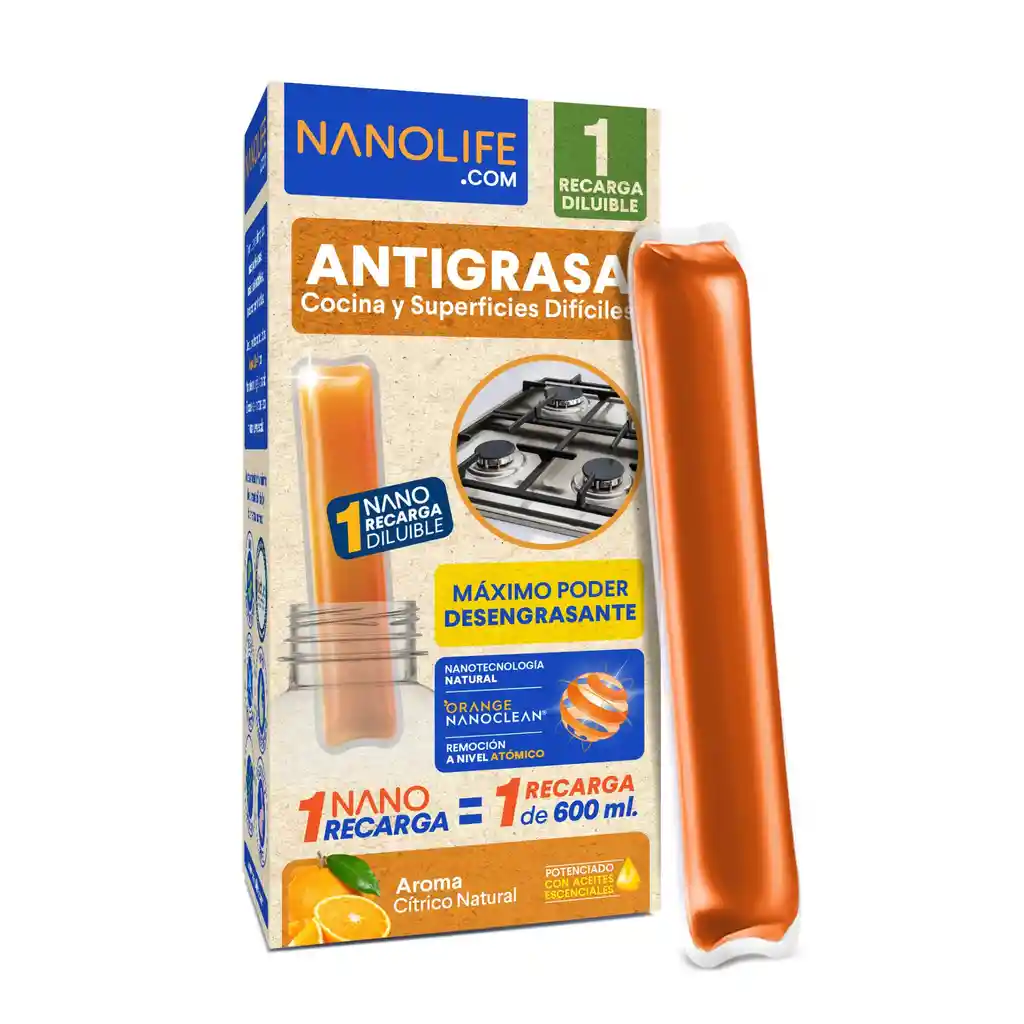 Antigrasas Recarga Rinde 600ml