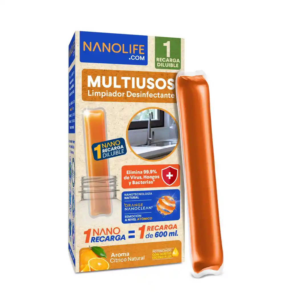 Limpiador Multiusos Recarga Citrico Rinde 600ml