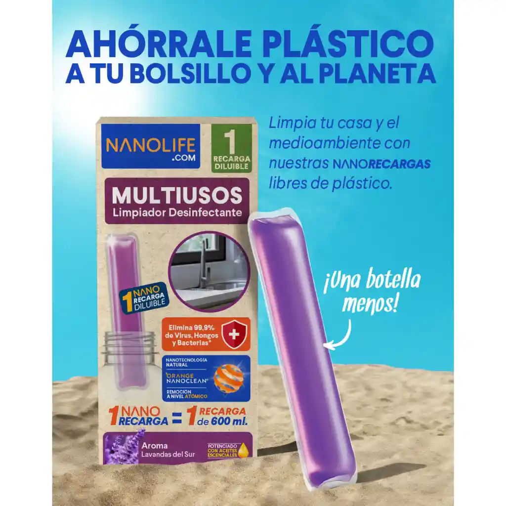 Limpiador Multiusos Kit De Inicio Lavanda Promocion + Recarga