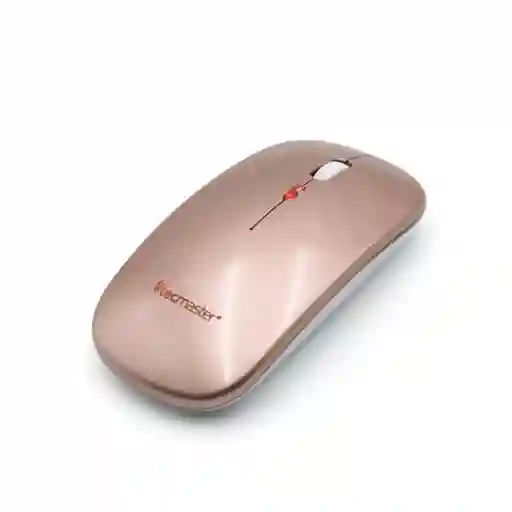 Mouse Inalambrico Recargable Dual Bluetooth / Receptor Usb Rosado