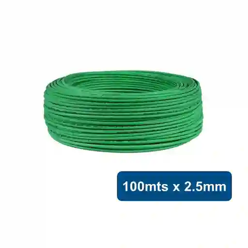 Cable Eva H07z1-k 100mts 2.5mm Verde