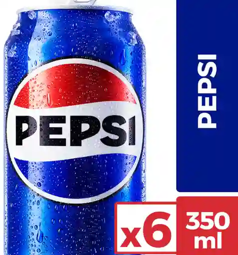 Pepsi Bebida Gaseosa en Lata 6 x 350 cc