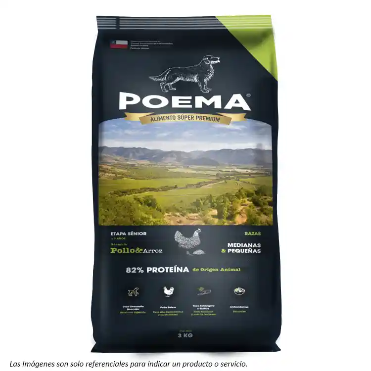 Poema Perros Senior - Pollo Y Arroz 12kg