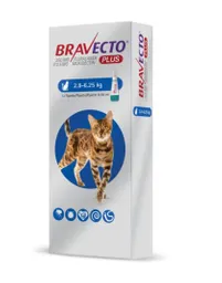 Bravecto Plus Para Gatos 2.8 A 6.25 Kg