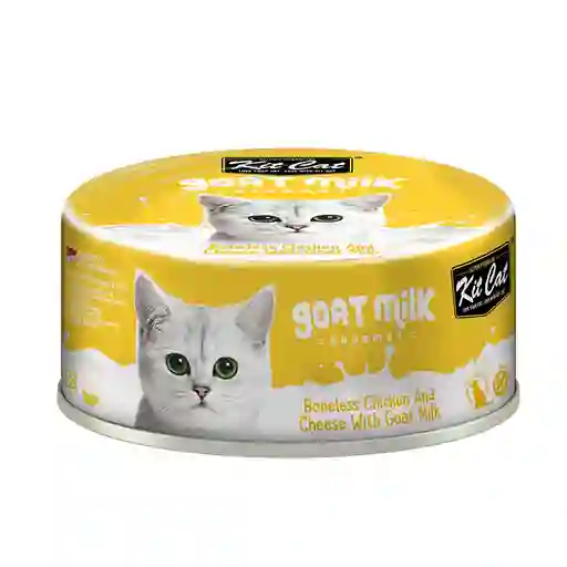 Kit Cat - Goat Milk Gourmet - Pollo Deshuesado Y Queso Con Leche De Cabra 70g (gato)