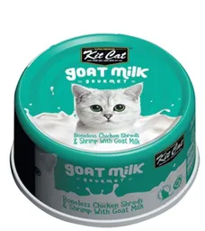 Kit Cat - Goat Milk Gourmet - Pollo Deshuesado Y Camarones Con Leche De Cabra 70g (gato)