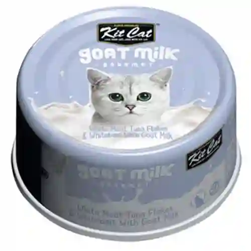 Kit Cat - Goat Milk Gourmet - Carne Blanca De Atun Y Moralla (pez) Con Leche De Cabra 70g (gato)