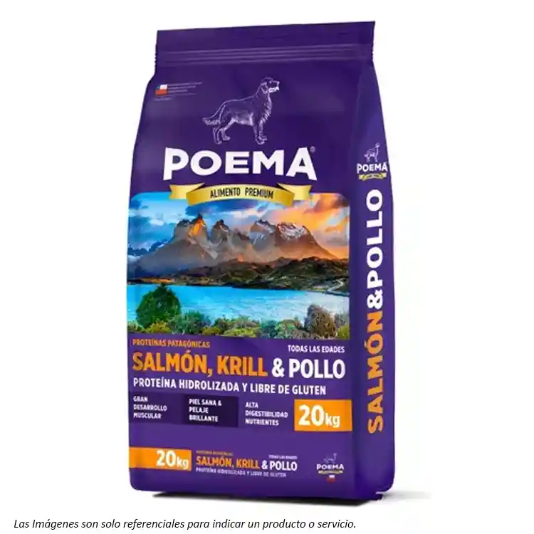 Poema Patagónico Para Perros - Salmón, Krill Y Pollo 20kg