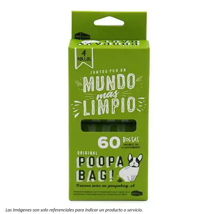 Poopabag Caja 4 Rollos De Bolsas Oxi Biodegradables