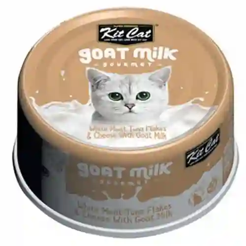 Kit Cat - Goat Milk Gourmet - Carne Blanca De Atun Y Queso Con Leche De Cabra 70g (gato)