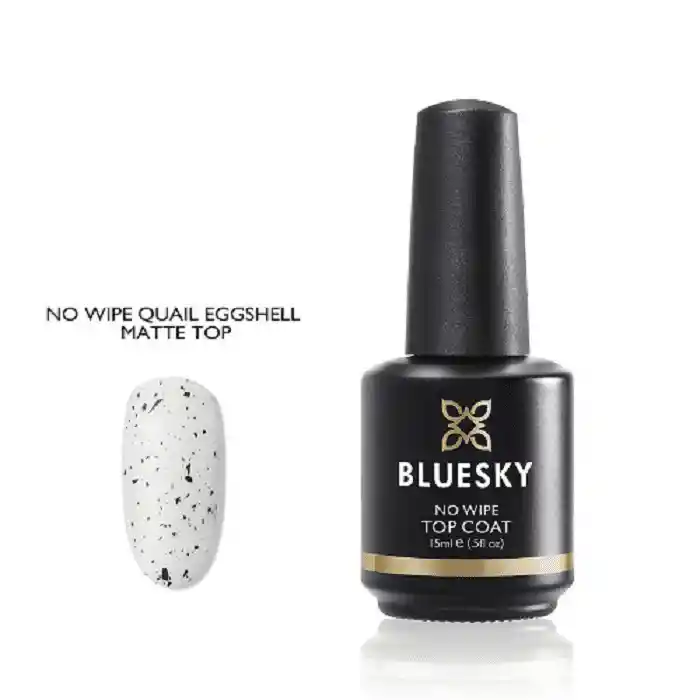 Top Coat Efecto Huevo De Codorniz No Wipe Bluesky 15 Ml