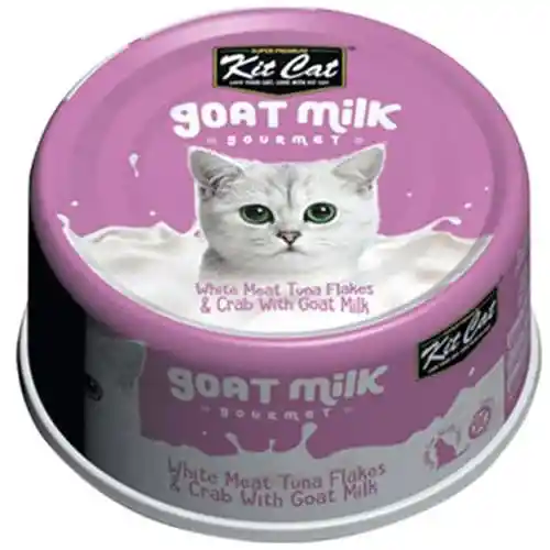 Kit Cat - Goat Milk Gourmet -carne Blanca De Atun Y Cangrejo Con Leche De Cabra 70g (gato)