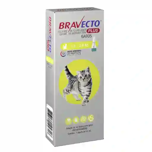 Bravecto Plus Para Gatos 1.2 A 2.8 Kg
