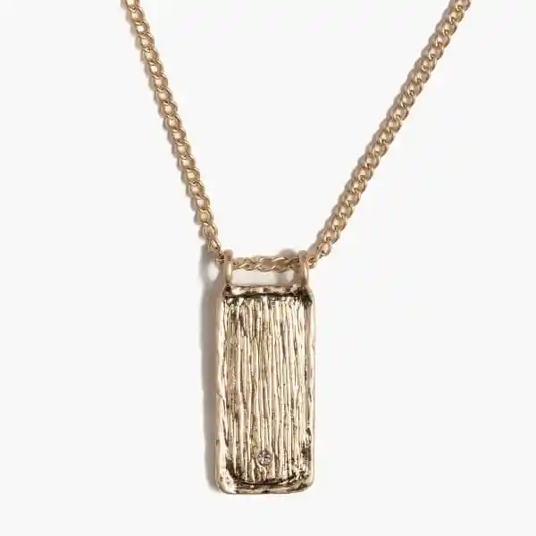 Collar Placa Rectangular Boho