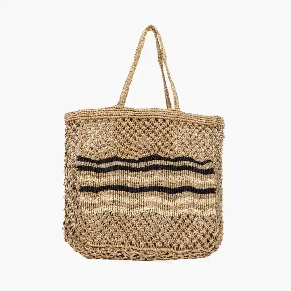 Bolso De Playa Yute Líneas Paradiso