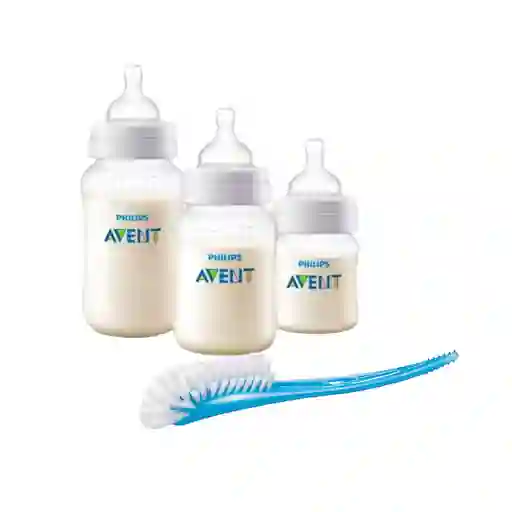 Tripack Mamaderas Más Cepillo De Higiene Mamadera Avent