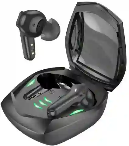 Audífono Inalámbrico Gamer Bluetooth 5.3 Estereo Tws Cool Led Black