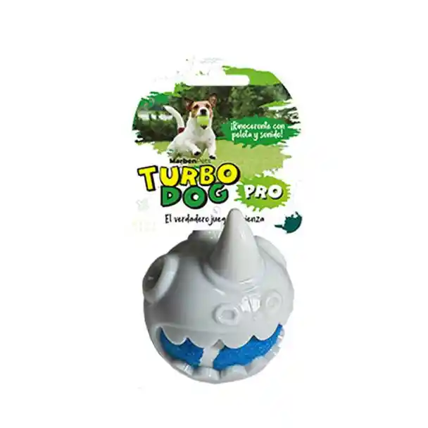 Marbenpets - Turbo Dog Pro Juguete Perros Rinoceronte Con Pelota Y Sonido (ps1034)