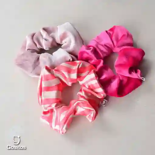 Tripack Scrunchies Cebra