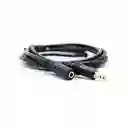 Cable De Audio 3.5mm Macho A Hembra 3m Negro