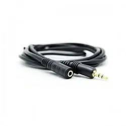 Cable De Audio 3.5mm Macho A Hembra 3m Negro