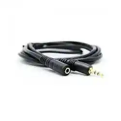 Cable De Audio 3.5mm Macho A Hembra 3m Negro