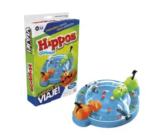 Hasbro Gaming ¡juegos De Viaje! Hippos Glotones