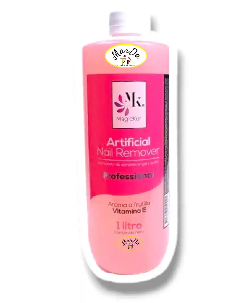 Removedor De Esmalte Permanente Y Acrilico Frutilla Marda.cl Mk 1 Litro