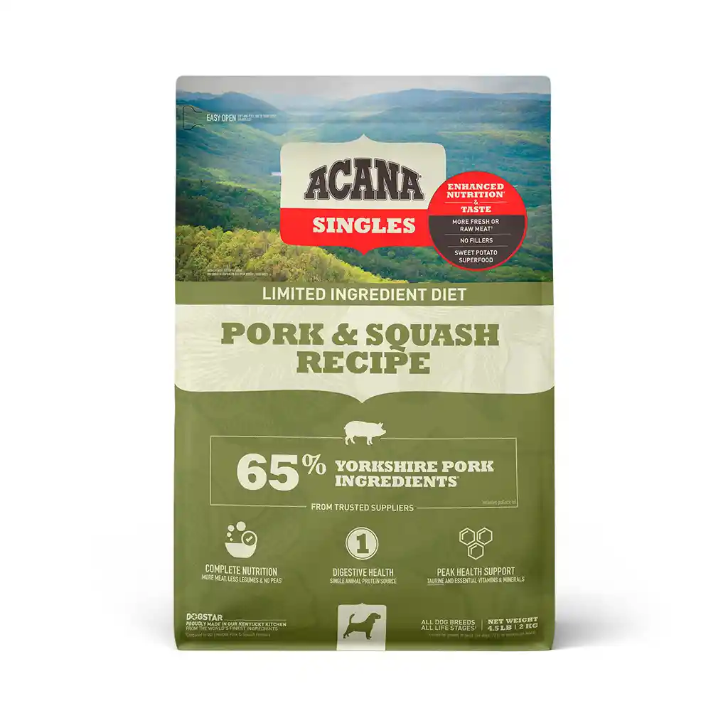 Acana Singles Pork Squash Dog 10.2 Kg