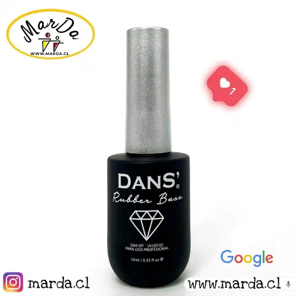 Base Rubber Dans Transparente Clear Marda.cl 10 Ml