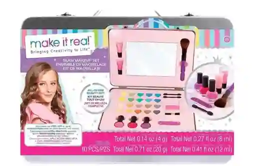 Make It Real! Kit De Maquillaje ¡set Belleza Completo! 35 Piezas
