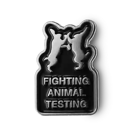 Pin Metálico Lush - Fighting Animal Testing